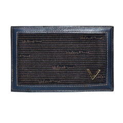 Valentino navy "multi" currency wallet
