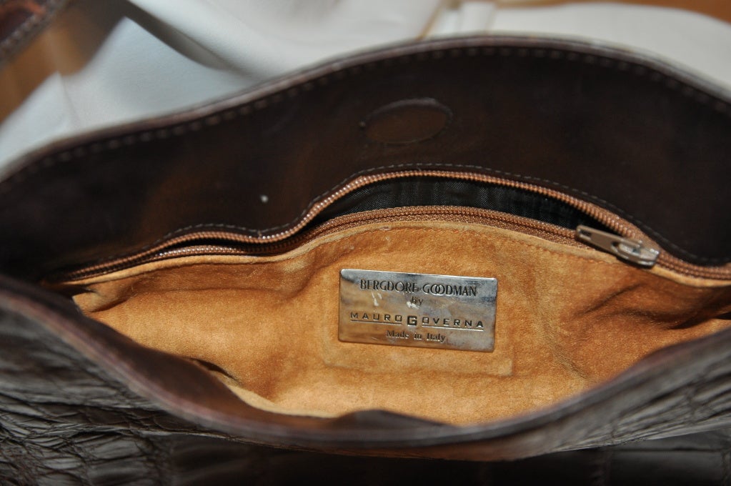 Mauro Governa for Bergdorf Goodman embossed shoulder bag