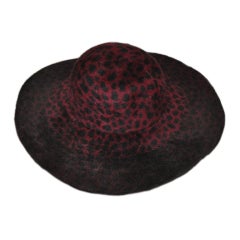 Anna Sui large-brim leopard hat 3