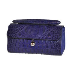 Furla's Deep-Plum embossed calfskin Handbag