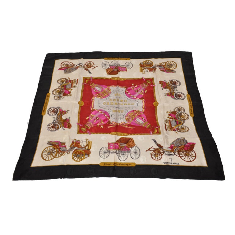 Trussardi silk scarf For Sale