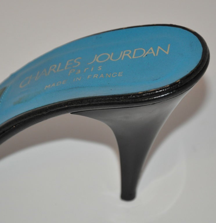 Blue Charles Jourdan Iconic 80s Sandals