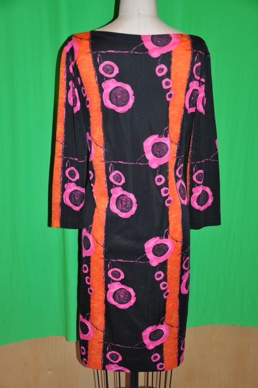 Women's Silk Jersey boat neck dress For Sale