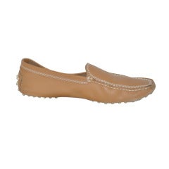 Vintage TOD's Tan Buttery-Tan calfskin Driving Shoes