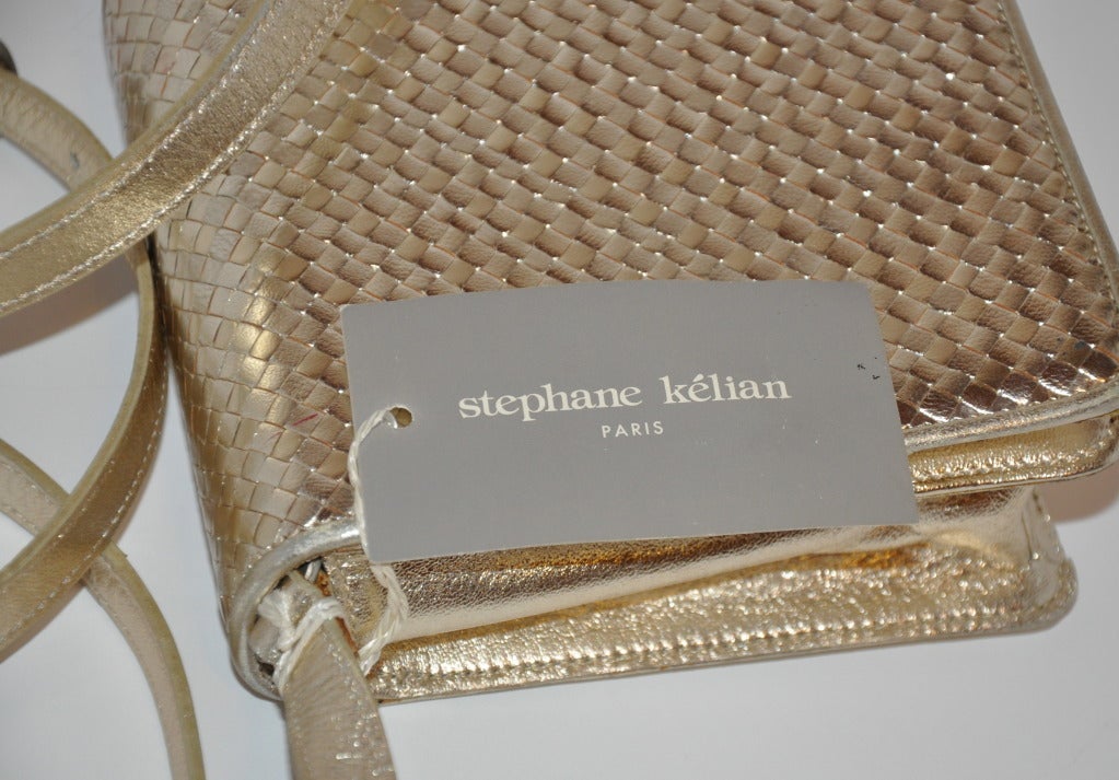 Gray Stephane Kelian Metallic-Gold Bag For Sale