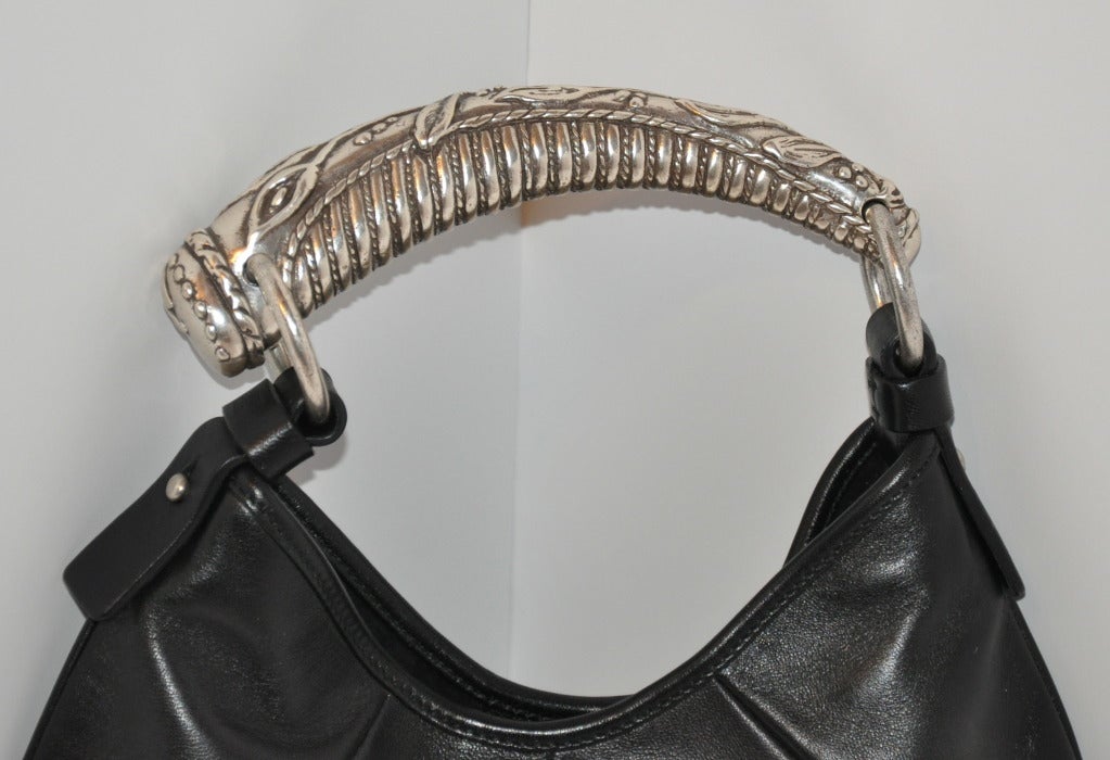 silver hardware bag