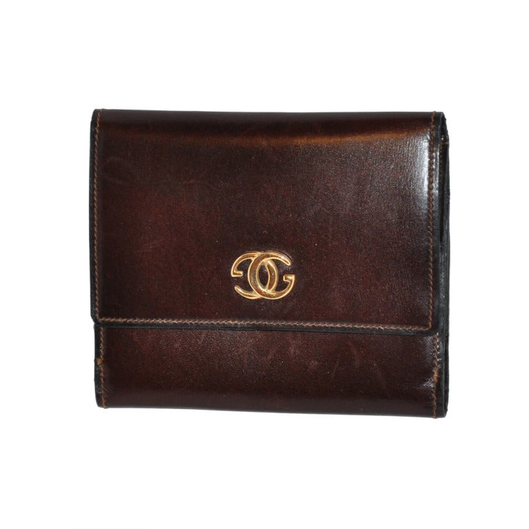 Gucci brown calfskin wallet