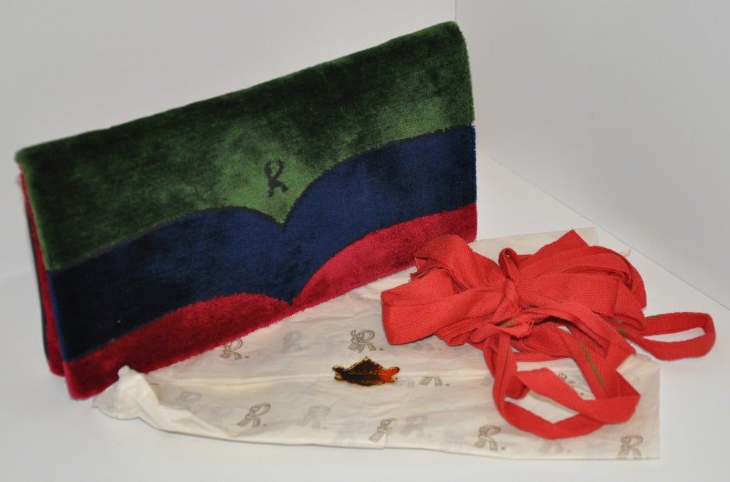 Black Roberto di Camerino Clutch with Original Wrappings For Sale