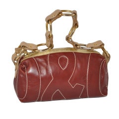 Retro Dolce & Gabbana Multi-Textured leather bag