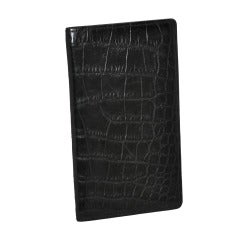 Used Louis Vuitton Black Embossed leather wallet