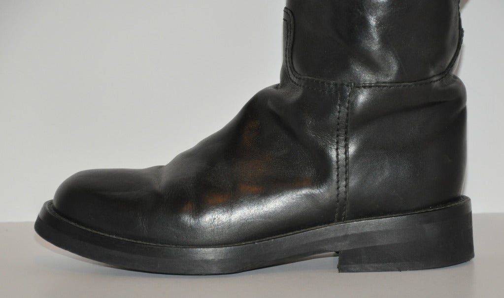 Ann Demeulemeester Men's Black Boots In Good Condition In New York, NY