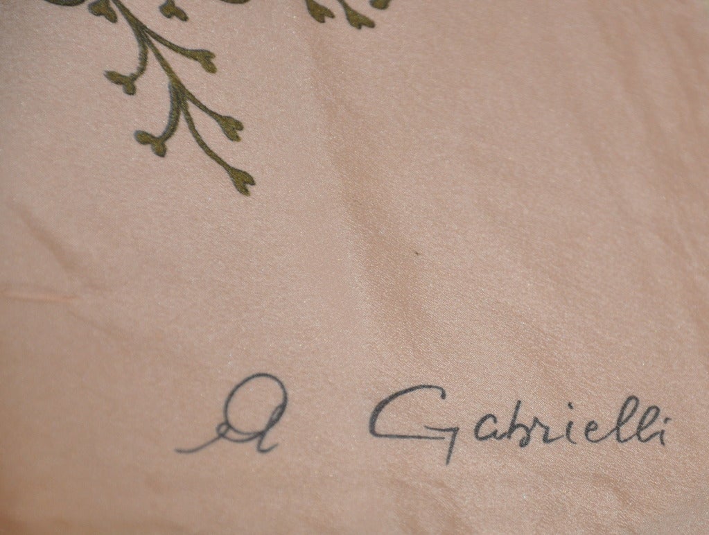 De las mujeres Pañuelo de seda floral Gabrielli en venta
