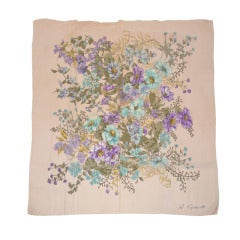 Pañuelo de seda floral Gabrielli