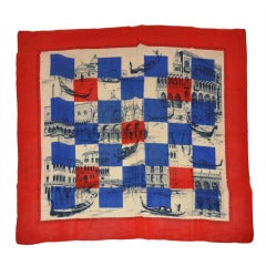 "Sights of Venice" Silk Chemise Scarf