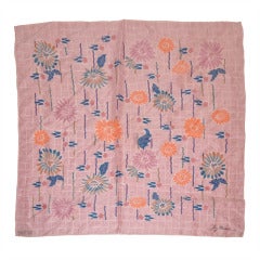Pañuelo de Seda Floral Multicolor