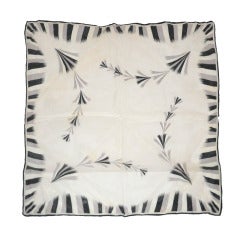 Vintage "Brushes of Life" Silk Scarf