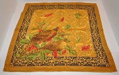 "Bufanda de Crepe de Chine de Seda "Pleasant & Fowl
