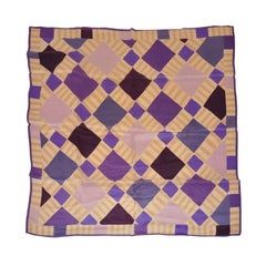 Vintage Multi-Color BlockPprint Silk scarf