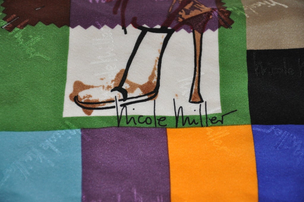 Nicole Miller's "Fashion Designer" Silk Scarf