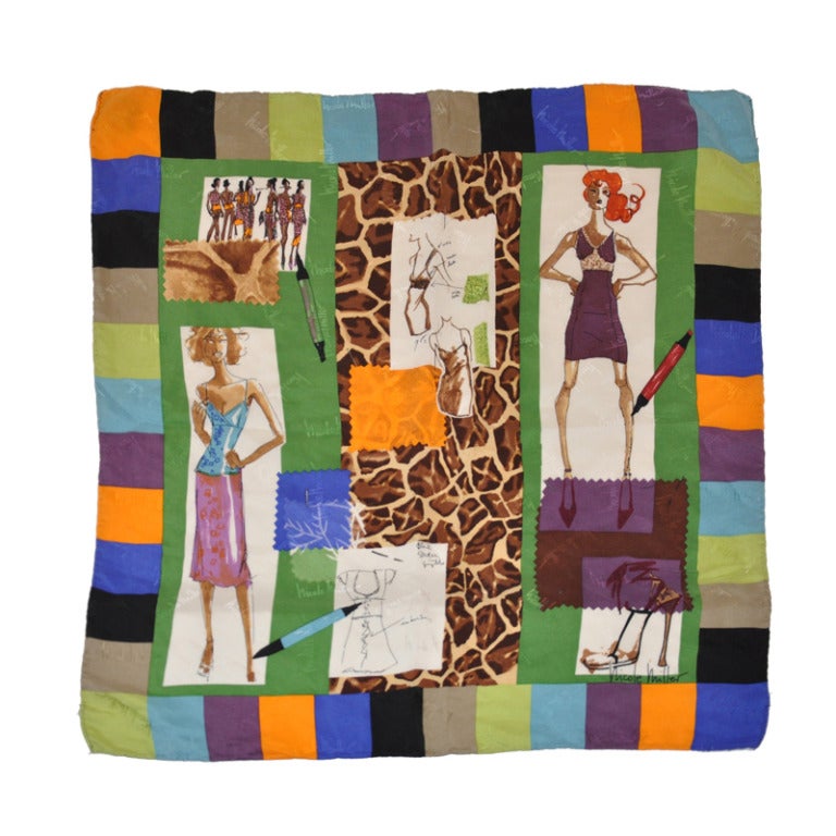 Nicole Miller
s "Fashion Designer" Silk Scarf