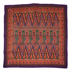 Multicolored silk scarf