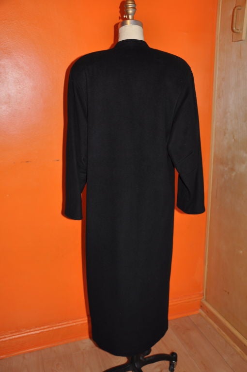Donna Dana Cote d'Azur Cappotto nero in misto cashmere in vendita