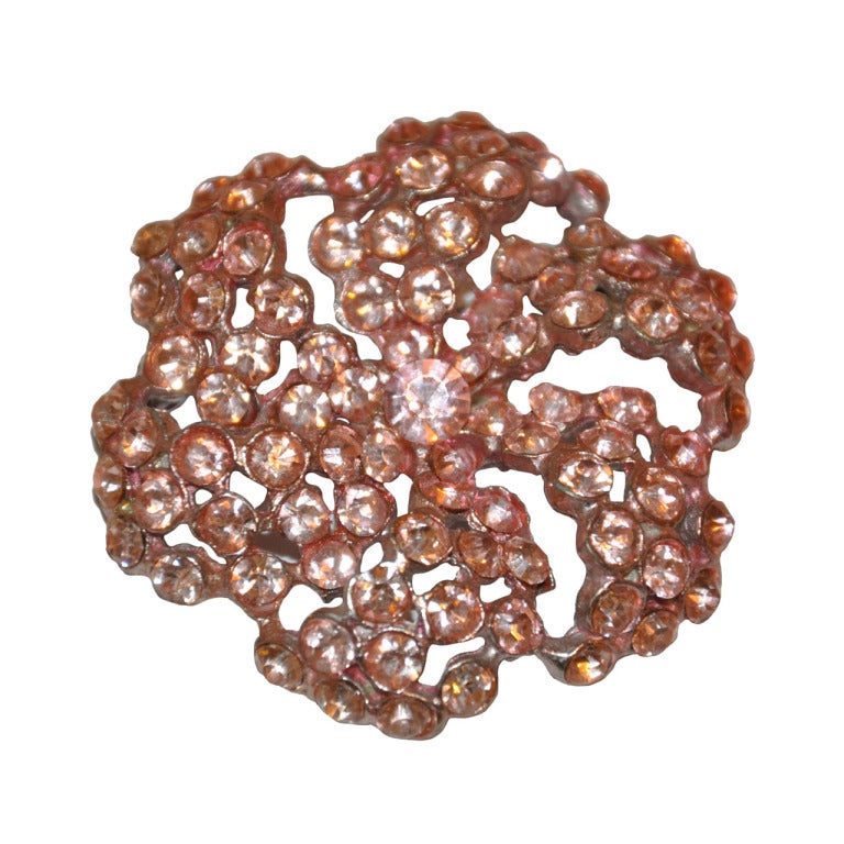 Broche Floral Rosa en venta