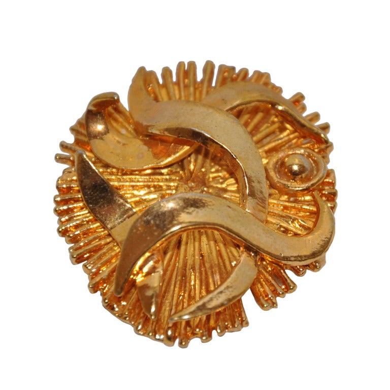 Broche et pendentif en or doré Schatz Bold