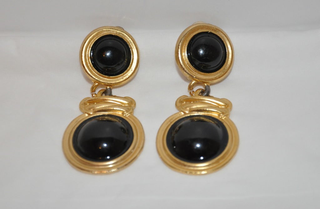 Givenchy's set of two clip-on earrings. One 