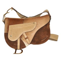 Retro Christian Dior Large "Saddle" Shoulder Bag