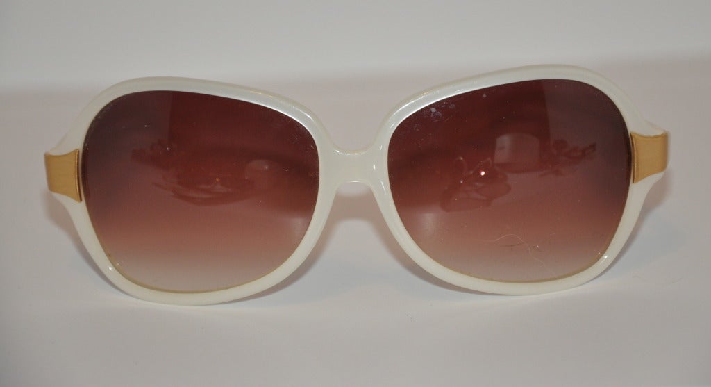 Oliver Peoples Pearl and Gold Sunglasses