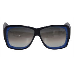 Yves Saint Laurent Shades of Blue and Black Sunglasses