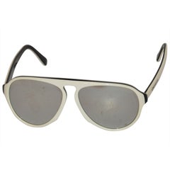 Carrera White & Black Mirrored Sunglasses