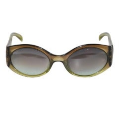 Christian Dior Clear Olive-Green Sunglasses 5