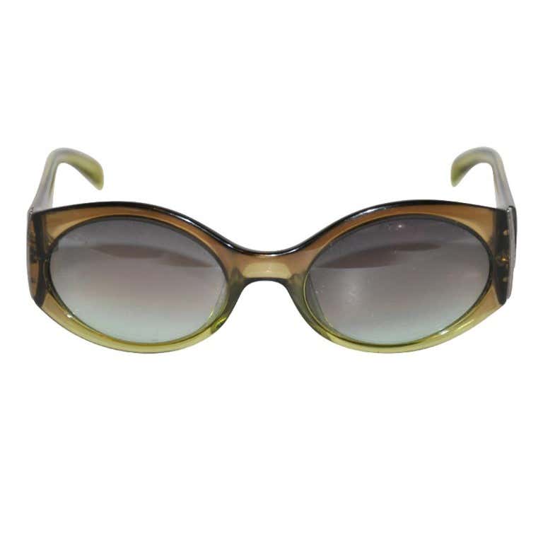 Christian Dior Clear Olive-Green Sunglasses at 1stDibs | dior clear sunglasses