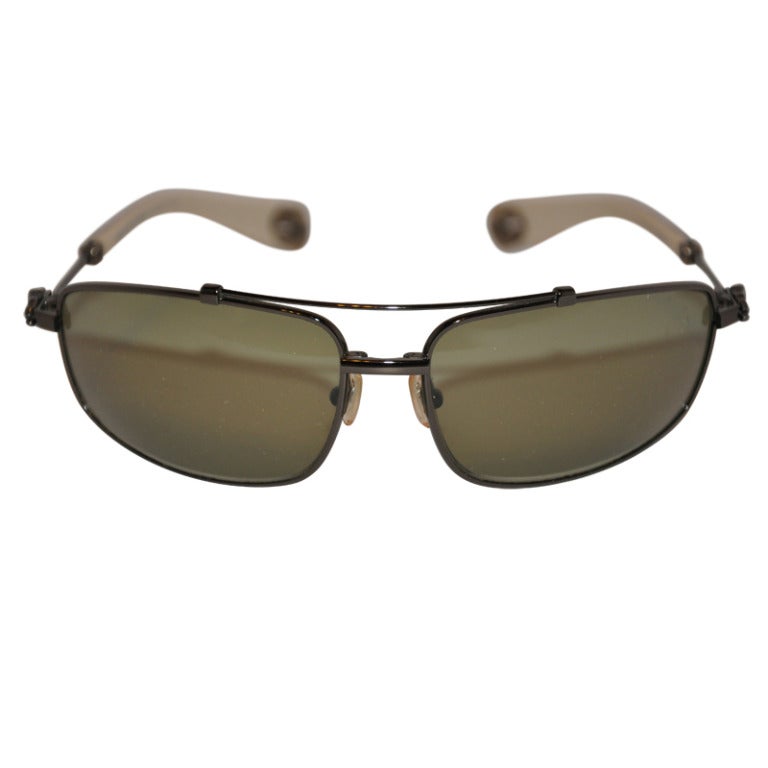 Crome Hearts "Limited Edition" Boned with Silver Embellishment Sunglasses