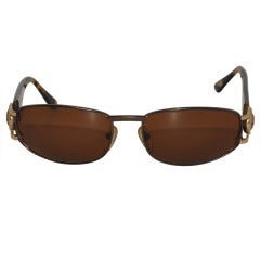 Jean Patou Lucite & Gold Hardware Sunglasses
