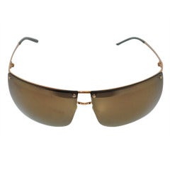 Gucci Mirrored with Gold Hardware Sunglasses