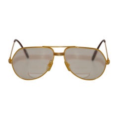 Retro Cartier Men's 18K Gold Frame Glasses