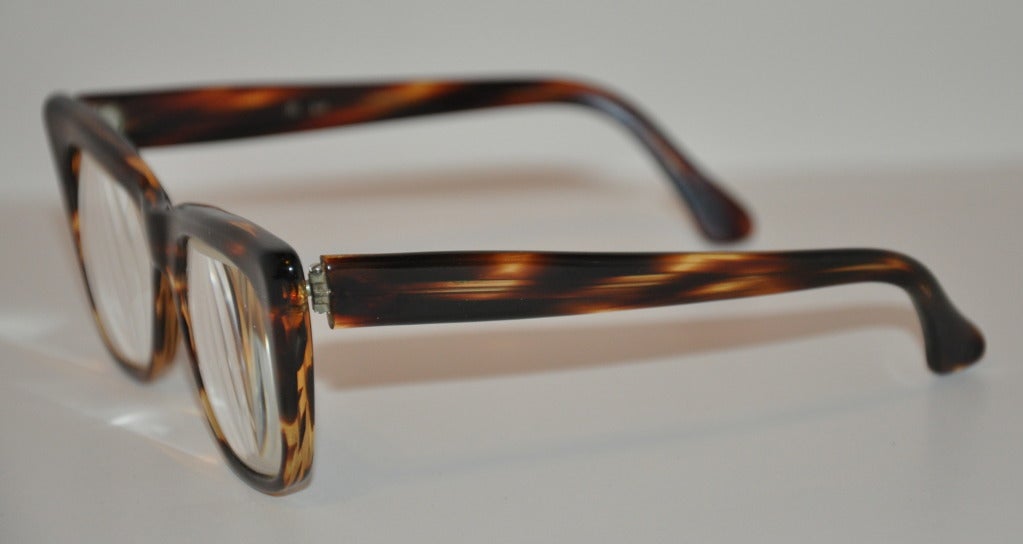 Rodenstock thick tortoise shell men's glasses measures 1 7/8