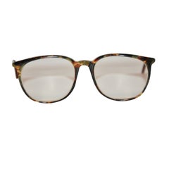 Vintage Missoni Tortoise-Shell with Gold Hardware Frame Glasses