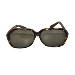 Retro Tortoise Shell Style with Metal-Base Frame Sunglasses