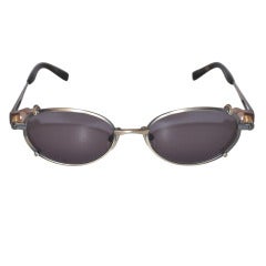 Jean Paul Gaultier Gun-Metal "Spring-Action" Sunglasses 11