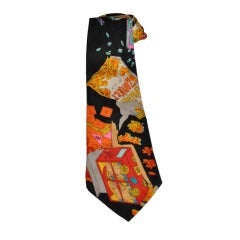 Retro Nicole Miller "Cracker Jack" Men's Silk Tie