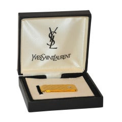 Yves Saint Laurent Men's Money Clip with Diamond Stud Accent at 1stDibs