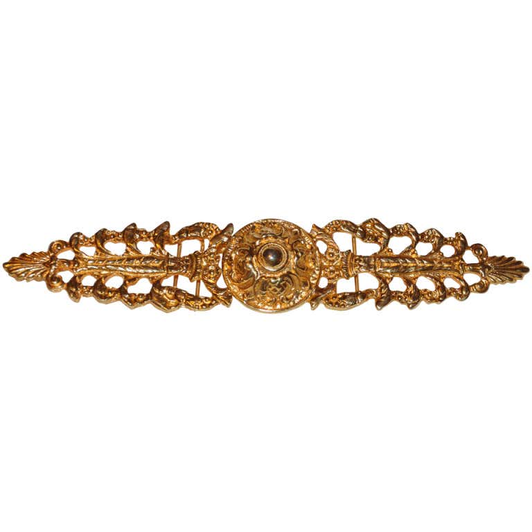 Signed Christian Dior Multi-Chain Gold Hardware Belt For Sale at ...