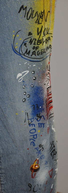 dolce and gabbana graffiti jeans