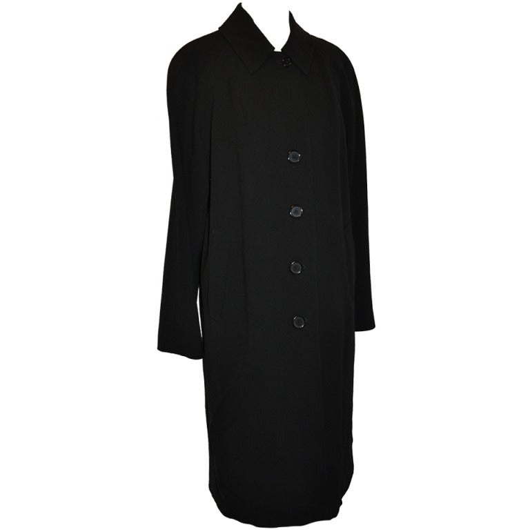 Ralph Lauren Purple-Label Black Trench Coat at 1stDibs | trench coat  salesman, purple trench coat, trench coat salesman gif