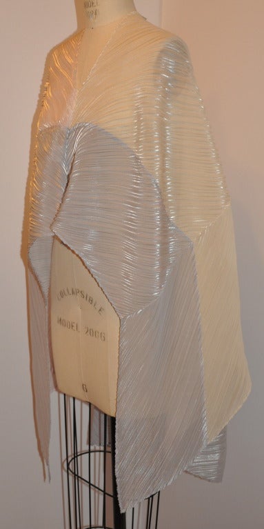 Issey Miyake Tri-Color Poncho