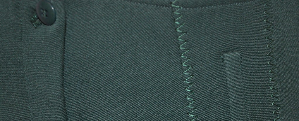 green wide leg trousers
